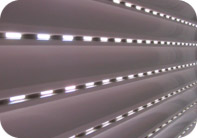 Image of horizontal window blinds.